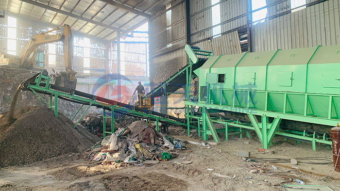 plastic waste sorting equipment Cambodia customer site