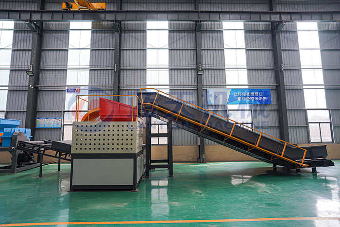 waste cloth shredding machine indonesia customer case