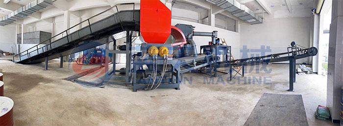 Solid waste recycling equipment customer site