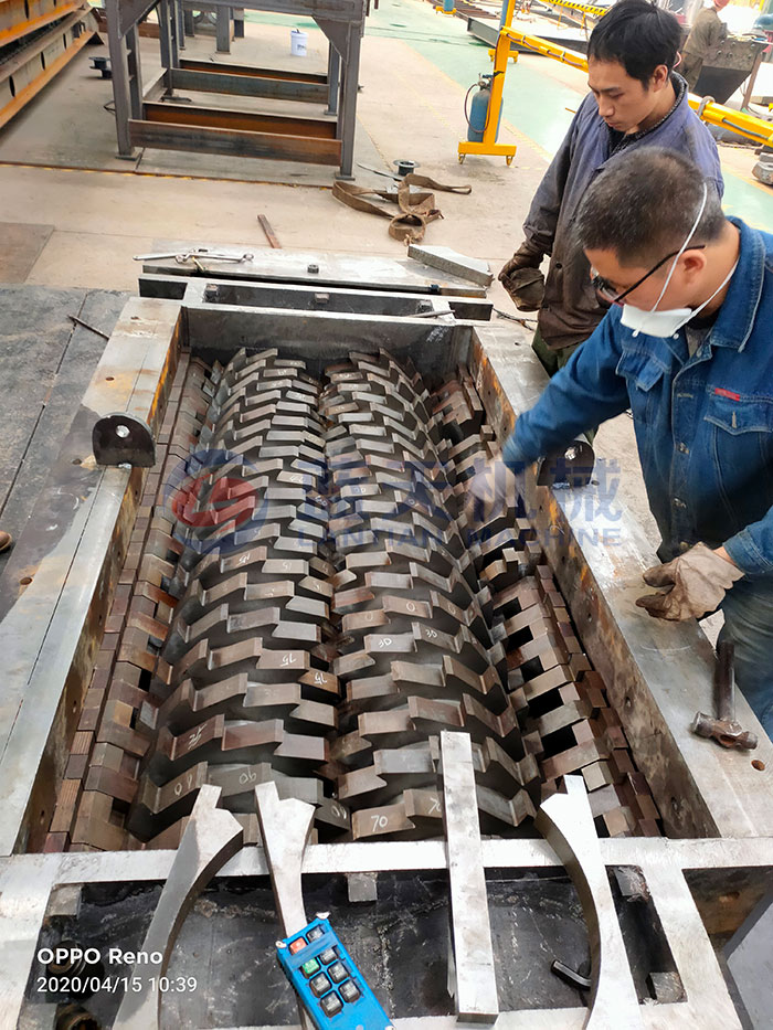 industrial shredding equipment internal structure