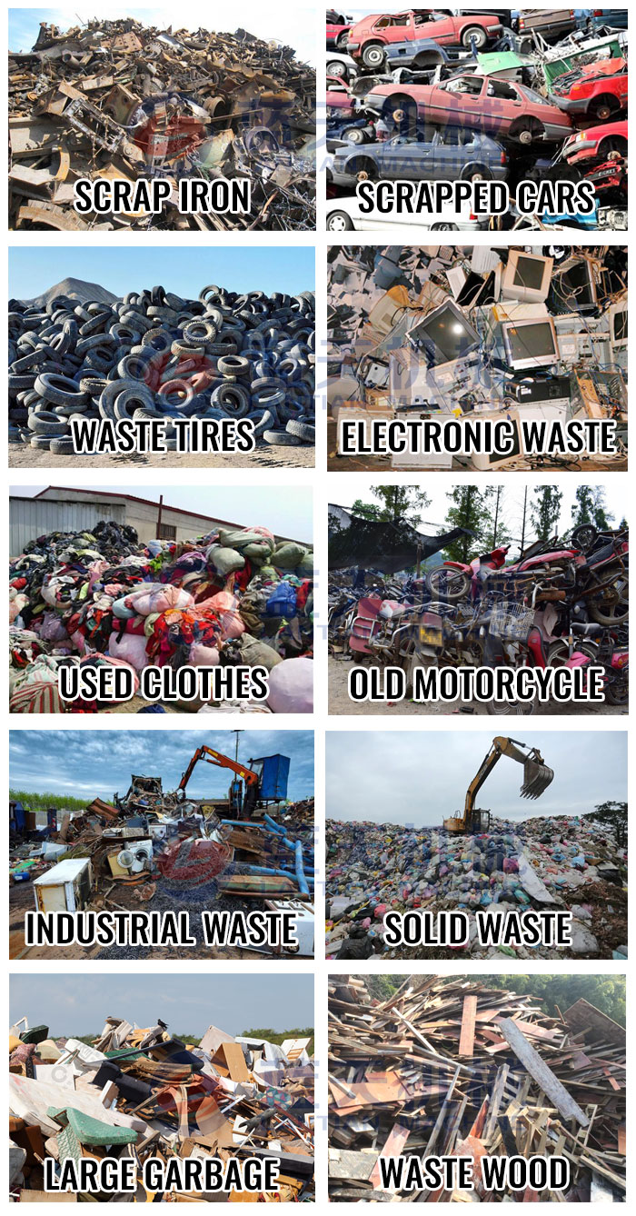 industrial waste recycling equipment Application scope