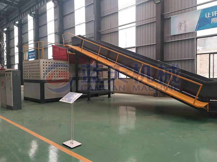 plastic recycling shredder machine myanmar customer site