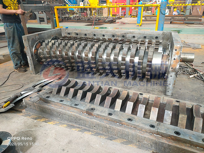 waste cloth shredding machine internal structure