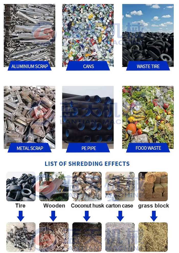bio waste shredder Application scope