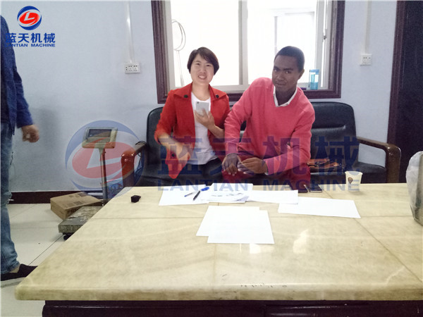 madagascar customer visits garbage sorting machine
