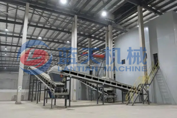 indian waste sorting machine customer site