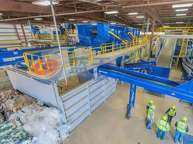 indonesian garbage separator machine customer site