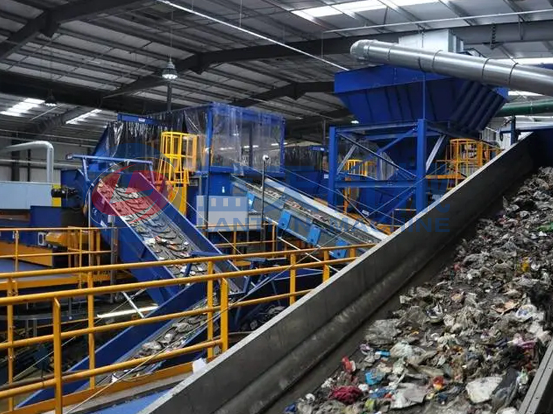 indonesian garbage separator machine customer site