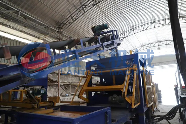 indonesian garbage separator machine customer site