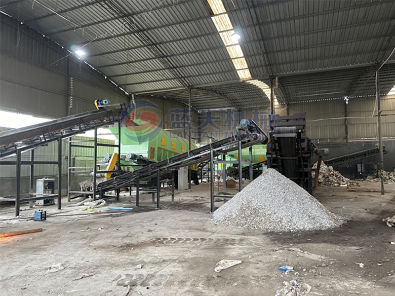 singapore garbage sorting machine customer site