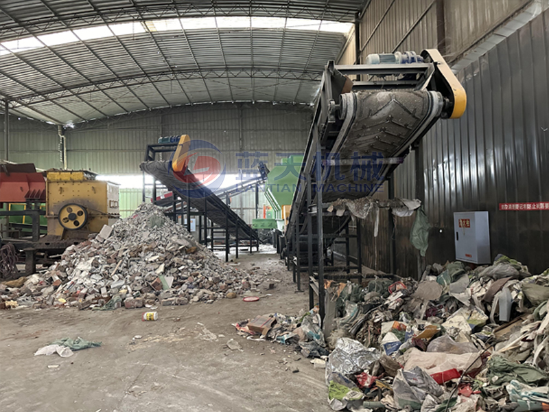 singapore garbage sorting machine customer site